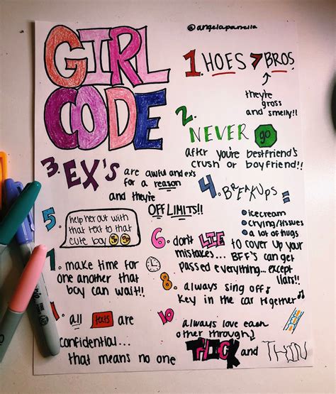 What is the biggest Girl Code?