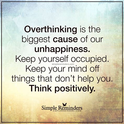 What is the biggest cause of overthinking?