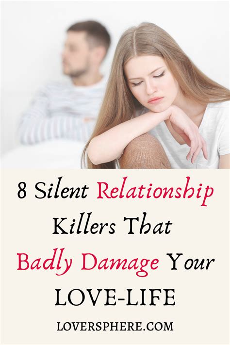 What is the biggest killer to relationship?