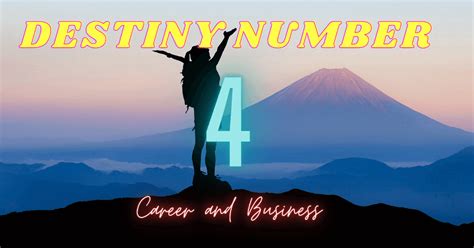 What is the career of number 4 destiny?