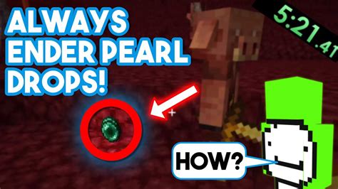 What is the chance of getting ender pearls from a Piglin?