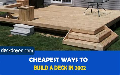 What is the cheapest way to replace a deck?