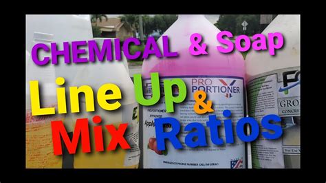 What is the chemical mixture for pressure washing?