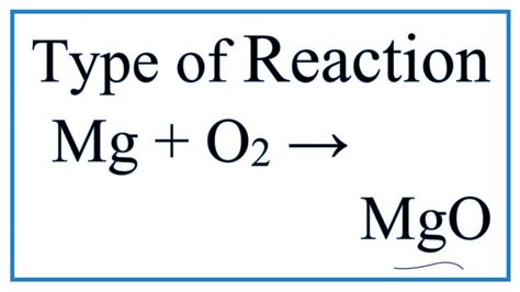 What is the chemical reaction of MgO?