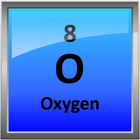 What is the chemical symbol for oxygen?