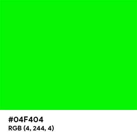 What is the code for green screen?