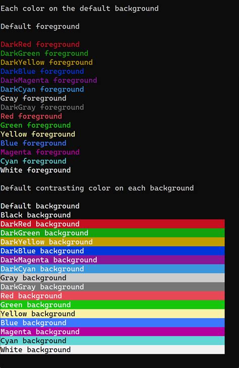 What is the command to change color in Linux?