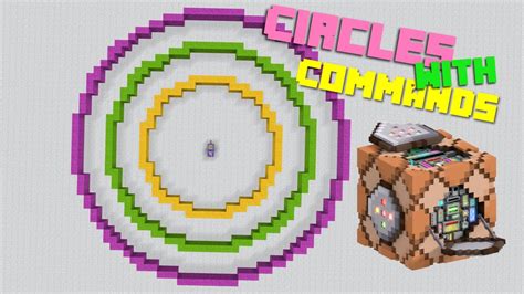 What is the command to draw a circle in Minecraft?