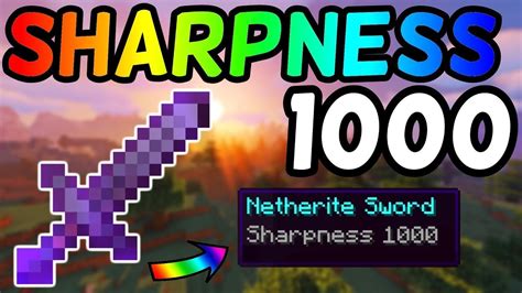 What is the command to get a sharpness 1000 sword in Minecraft?