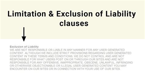 What is the complete exclusion of liability?