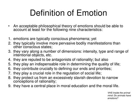 What is the concept of emotion?