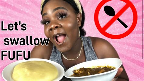What is the correct way to eat fufu?
