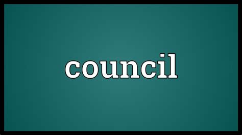 What is the council for?