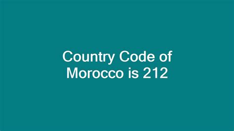 What is the country code for Morocco Whatsapp?