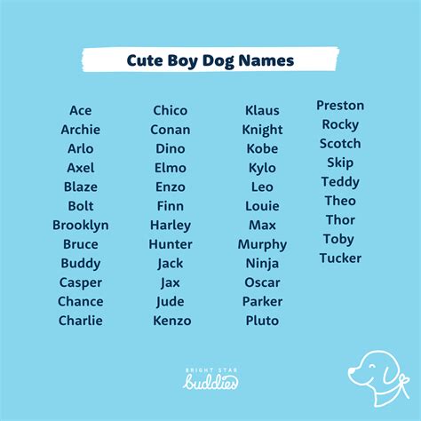 What is the cutest dog name?