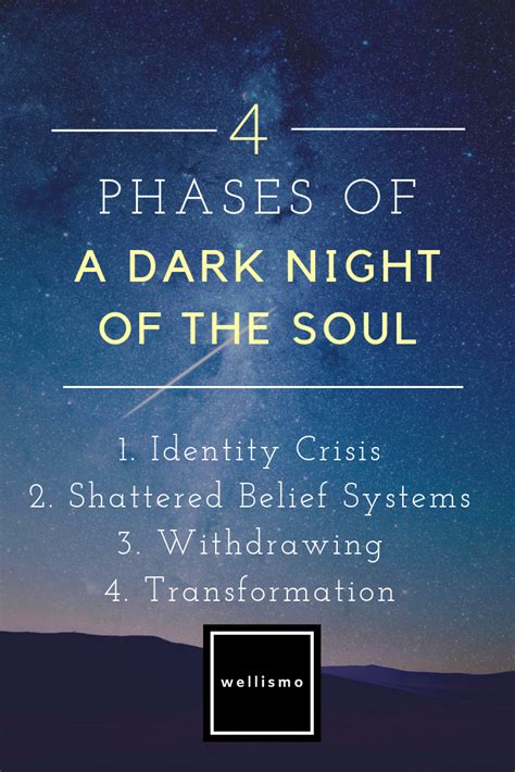 What is the dark night of the soul mental illness?