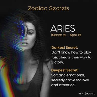 What is the darkest secret of Aries?