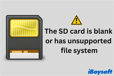 What is the default file system for SD card?