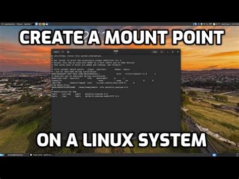 What is the default mount point in Linux?