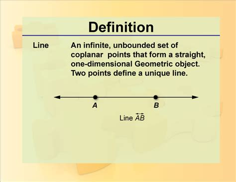 What is the definition of a line?