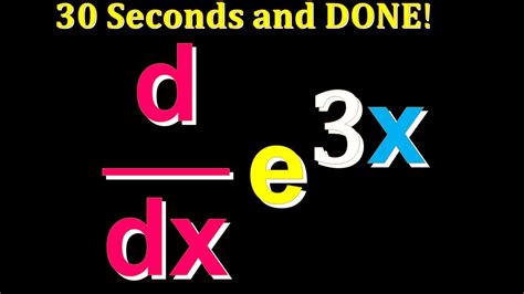 What is the derivative of 3x?