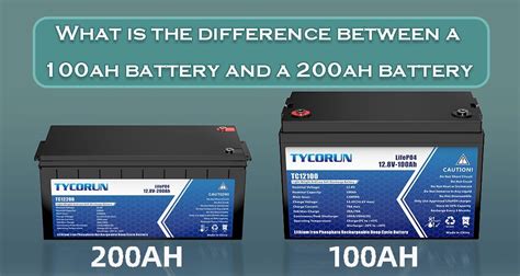 What is the difference between 200Ah and 100Ah battery?