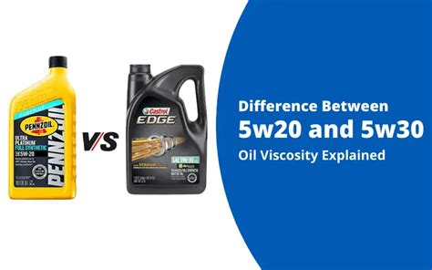 What is the difference between 5w20 and 5w30?