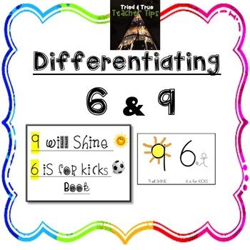 What is the difference between 6 and 9?