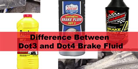 What is the difference between DOT3 and DOT4 clutch fluid?