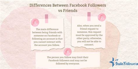 What is the difference between Facebook friends and followers?