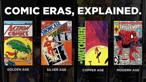 What is the difference between Golden Age and Silver Age comics?