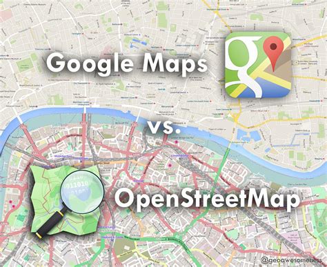 What is the difference between Google Maps API and OpenStreetMap?