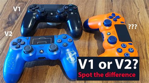 What is the difference between PS4 DualShock controller V1 and v2?