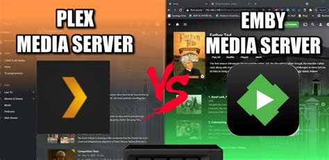 What is the difference between Plex and Emby?