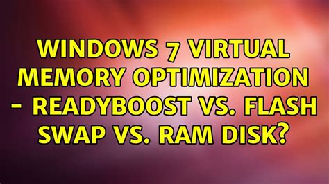 What is the difference between ReadyBoost and virtual memory?