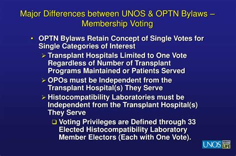 What is the difference between UNOS and OPTN?