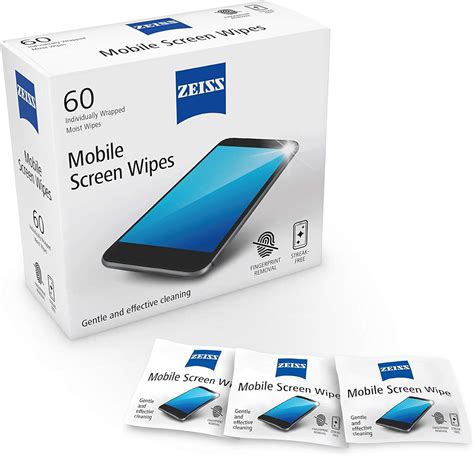 What is the difference between ZEISS mobile screen wipes and lens wipes?