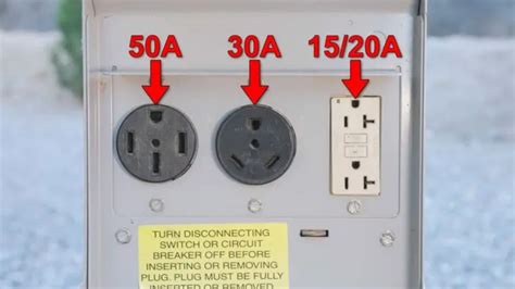 What is the difference between a 30 amp plug and a 50 amp plug in an RV?