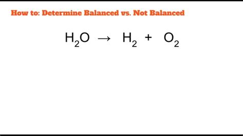 What is the difference between a balanced and unbalanced equation?