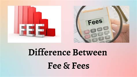 What is the difference between a fee and a payment?