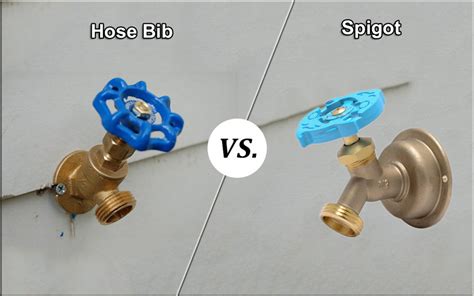 What is the difference between a hose bib and a spigot?