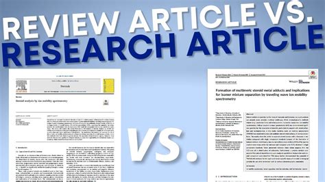 What is the difference between a review article and a research article?