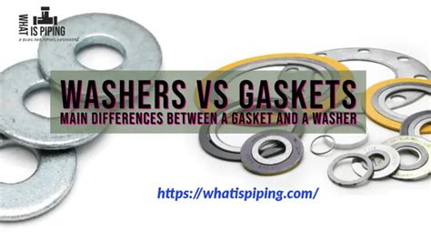 What is the difference between a rubber washer and a rubber gasket?