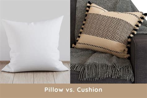 What is the difference between a throw pillow and a cushion?