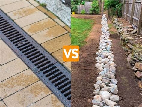 What is the difference between a trench drain and a French drain?