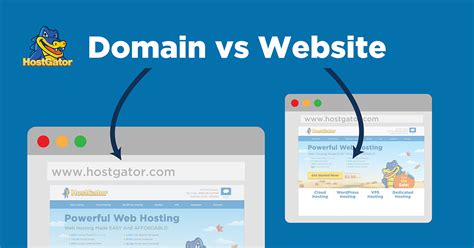 What is the difference between a website and a domain?