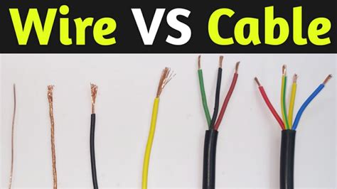 What is the difference between a wire and a cable?
