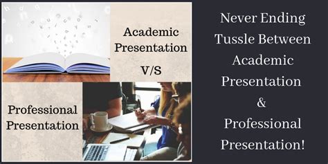 What is the difference between academic and professional presentation?