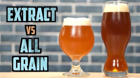 What is the difference between all grain and extract brewing?