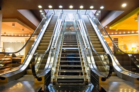 What is the difference between an escalator and an elevator?